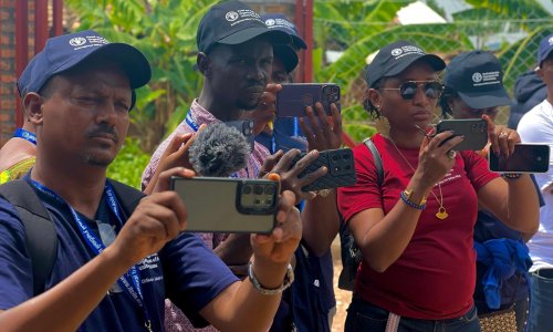 participants from FAO East Africa at work in the field